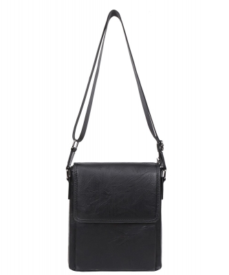 Mens Messenger Crossbody Bag C5-2028 BLACK